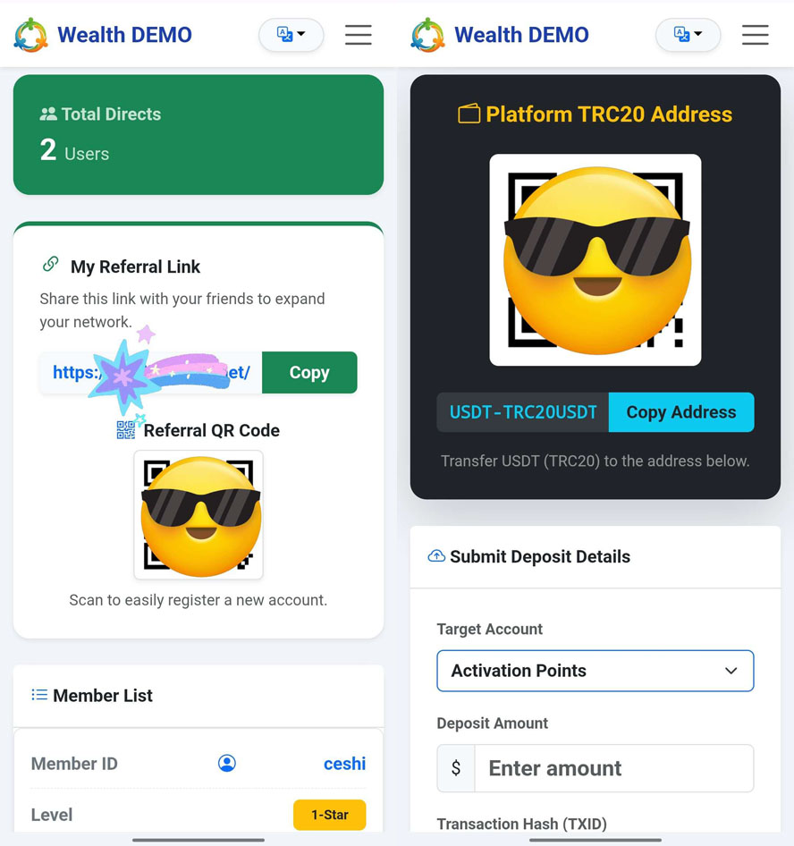 简繁英文三语双轨制电子股拆分系统前台截图