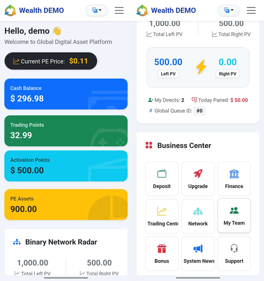 简繁英文三语双轨制电子股拆分系统前台截图